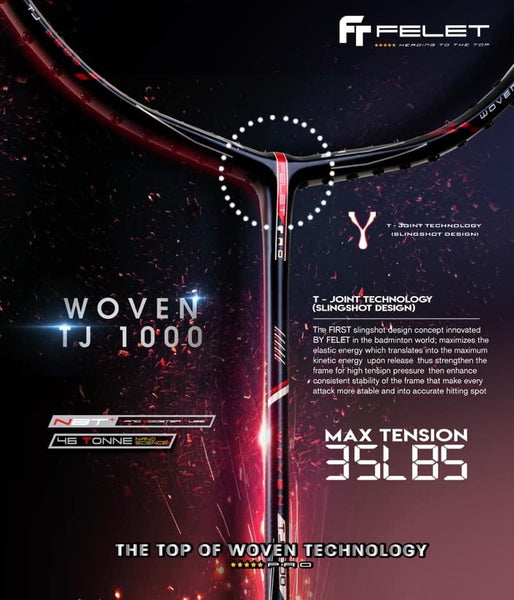 FELET Woven TJ 1000 Badminton Racket