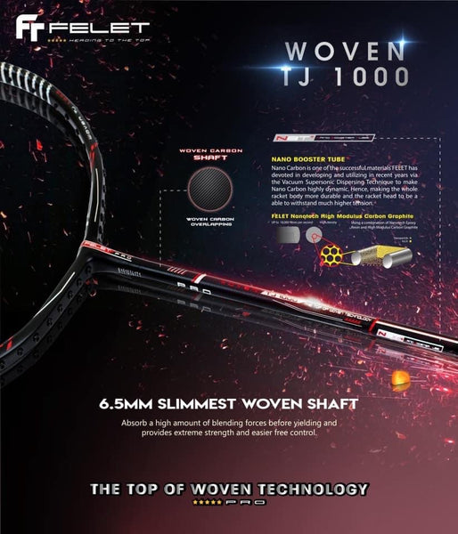 FELET Woven TJ 1000 Badminton Racket