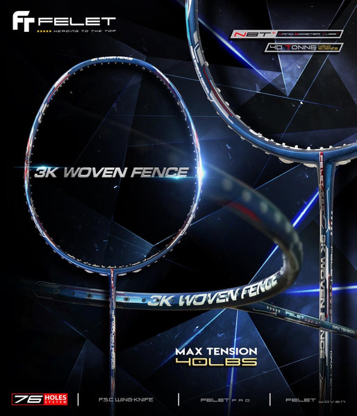 FELET 3k Woven Fence Badminton Racket