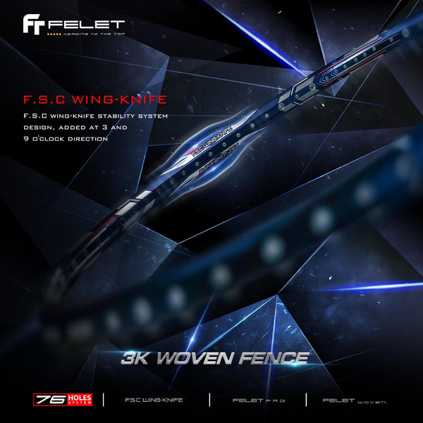 FELET 3k Woven Fence Badminton Racket
