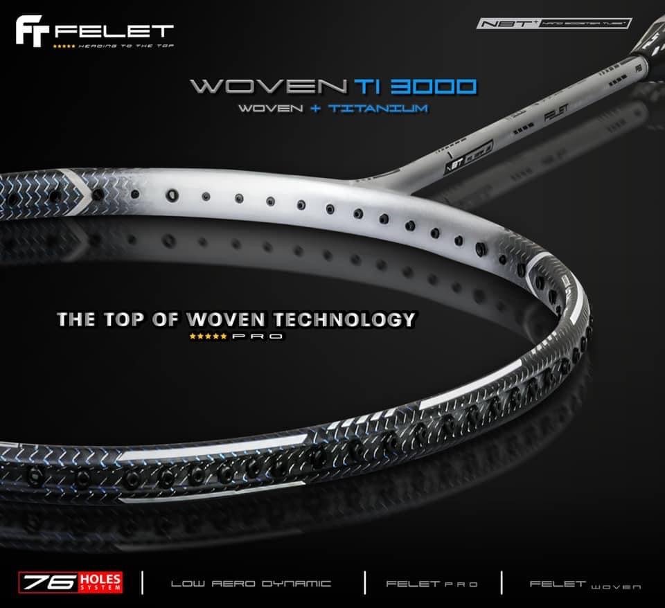 FELET Woven TI 3000 Badminton Racket