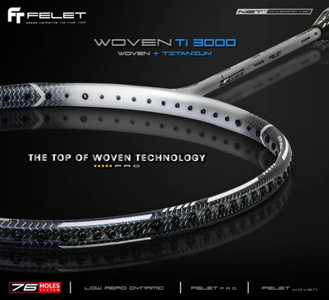 FELET Woven TI 3000 Badminton Racket